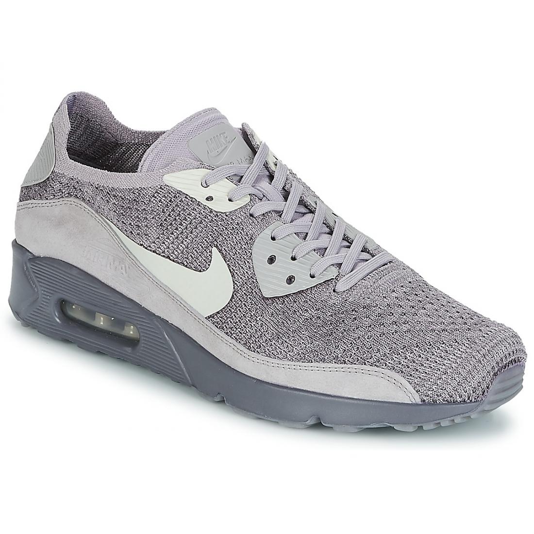 Homme Baskets mode | Nike AIR MAX 90 ULTRA 2.0 FLYKNIT Gris ...